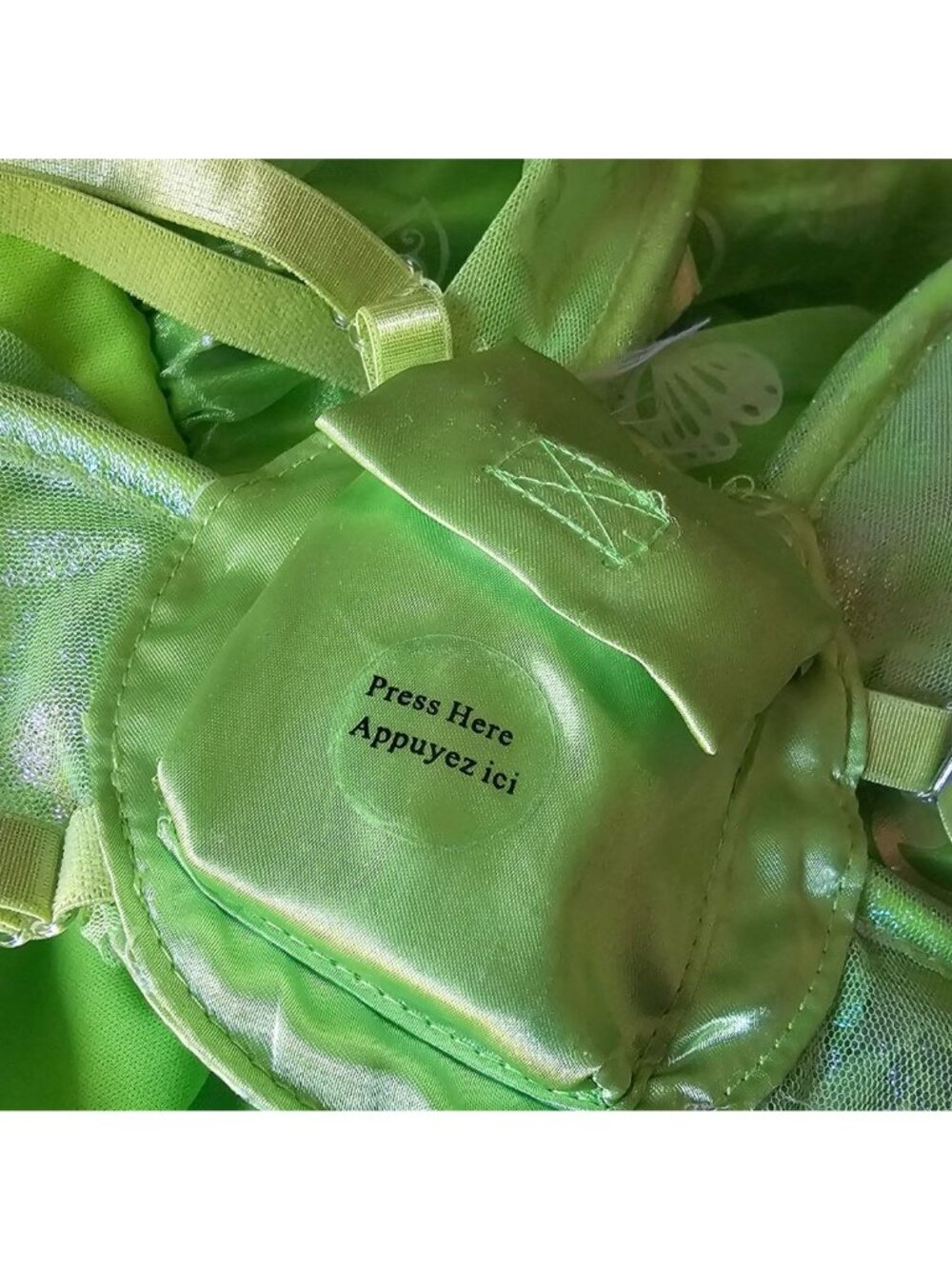 Disney Store Tinkerbell Dress with Light Up Wings Costume Peter Pan Girls 4 - Picture 7 of 12